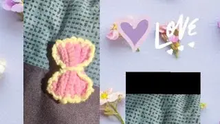 This is a beautiful crochet bow hair band |infinite Dream Canvas ||crochet |