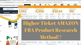 Amazon FBA High Ticket Product Research 2018 + FREE Product Idea💥
