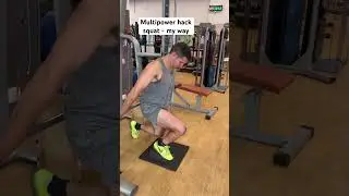 How to emulate the hack squat at the multipower #tutorial