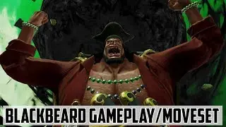 Jump Force Blackbeard Gameplay/Moveset | Jump Force Marshall.D.Teach Showing Off Combos GC2018 [HD]