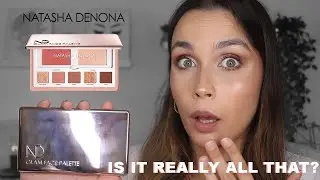 NATASHA DENONA GLAM FACE PALETTE LIGHT REVIEW AND SWATCHES | Does it have Natasha Denona quality?