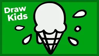 How to draw ice cream | ICE CREAM FOR KIDS | drawing for kids