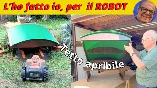 Garage per robot tagliaerba FAI DA TE | Progetto in legno con tetto apribile
