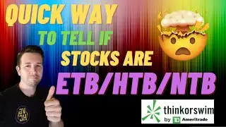 How to See If Your Stocks Can Be Shorted Using Thinkorswim Scanner - Quickest Way
