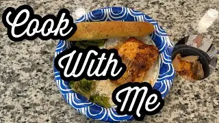 Cook With Me| Honey Teriyaki Salmon, Shrimp, Jasmine Rice, Garlic Bread and Broccoli