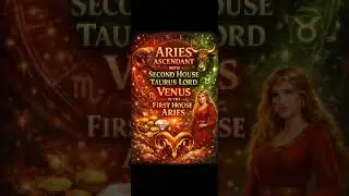 Aries ascendant | Second house lord venus in the first house aries