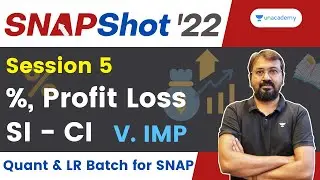 SNAP Shot Batch | SNAP 2022 | Session 5 | Percentage Profit Loss SICI | Ronak Shah