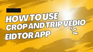 How to use crop and trim video Editor app | Tech With Adnan