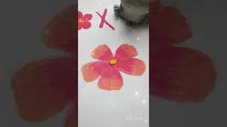 Как нарисовать цветок #легкийрисунок #маслянаяпастель #искусство