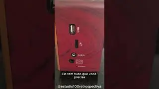 Achei um r&aacute;dio retr&ocirc; que toca TUDO! USB, SD e Bluetooth  R&aacute;dio Retr&ocirc; Port&aacute;til Kapbom dica estudio100
