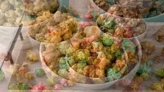 Farmer Jon's (3) 10oz Jars Gourmet Caramel Popped Popcorn Variety Pack on QVC