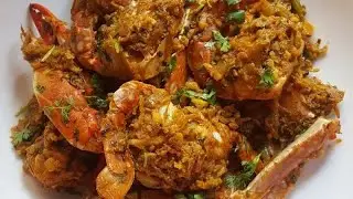 ಏಡಿ ಸುಕ್ಕ ಮಾಡುವ  ವಿದಾನ👌| How make  Crab sukka  #mangalore   #Nammakitchen 567