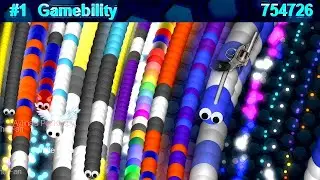 Stealing Bot Rain Food in Slither.io 700,000 SCORE!!❓❓😋