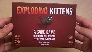 Exploding Kittens Card Game Unboxing