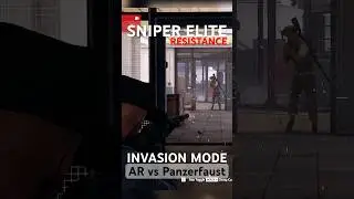 Panzerfaust vs. Assault rifle duel in Sniper Elite Resistance Axis Invasion Mode (PvPvE)