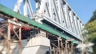 bullet train bridge in India railway bridge constructionnew rail line construction in india