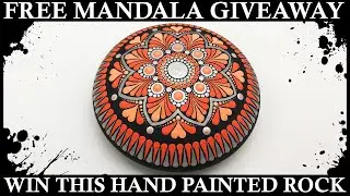 Mandala Art Dot Painting - Free Giveaway - Mandalas Rocks  Stones Tutorial DYI #giveaway #mandala
