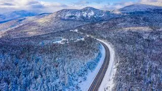 6HR RELAXING and CALMING INSTRUMENTAL MUSIC FEATURING BEAUTIFUL NEW ENGLAND WINTER SCENES