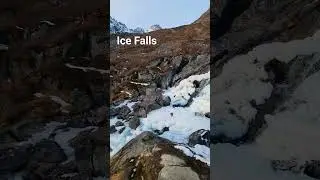 Ice Falls #alaska #nature #mountains #beautiful #travel #waterfall #alaskamountains #winter #icefall