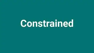 'Constrained' Meaning and Pronunciation