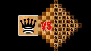 queen vs all 10 bishop - 10 knight - 10 rook - 10 pawn #chess