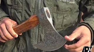 ARK/ Costume Hand Made DAMASCUS STEEL AXE Ready/AR KNIVES INDUSTRY/MAKE BY ALI REHMAN