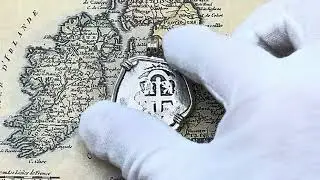 Rooswijk 1739 Dutch VOC East Indiaman Shipwreck Treasure 4 Reales Coin in Gold Necklace