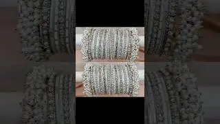 Beautiful White Bangles Set Ideas||Bangles Set Collection #meesho #bangles