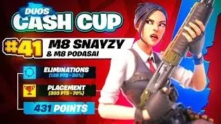 How We Qualified for the Duo Cash Cup FINALS w/@Podasai | M8 Snayzy