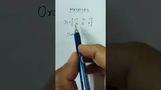 Order of a matrix