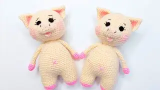 🌸How to crochet cute piglets in an hour🌸 #amigurumi #crochetpatterntutorial