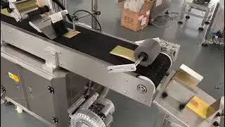 Empty pouch bag labeling machine