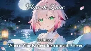 Clair de Lune (Debussy) Instrumental Cover | Piano MIDI | Where Winds Meet