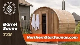 Barrel Sauna 7x8 | Western Red Cedar Saunas Ontario Canada