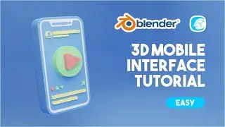 Tutorial Modeling 3D Mobile Interface Blender 3.0