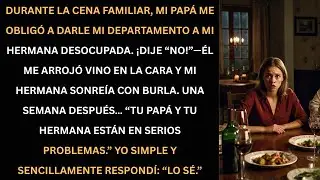En la cena familiar me negué a darle mi departamento a mi hermana… una semana después todo explotó