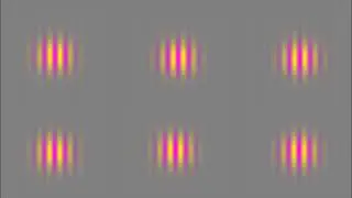 Gabor Patches Colored Eye Exercise for Presbyopia - Drifting at 432Hz