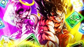 LF TAG GOKU & FRIEZA WITH UNLIMITED GREEN CARDS AND BLUE CARDS! (DB Legends)