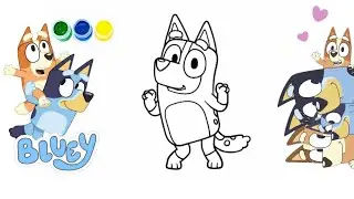 Bluey Mum Dancing 💃 &ndash; Draw Mum in a Joyful Pose