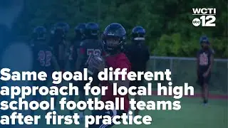 Same goal, different approach for local high school football teams after first practice