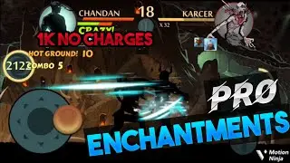 Shadow Fight 2 ||Karcer -1k Damage No charges || Tips/tricks for Enchantments