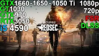 Battlefield&trade; REDSEC  - RTX 3050 6GB - GTX 1660 - GTX 1650 - GTX 1050 Ti  i5 4590