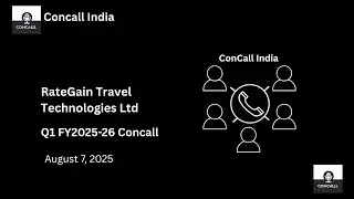 RateGain Travel Technologies Ltd Q1 FY 2025-26 Concall