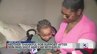 Mom whose child was shot thankful for support