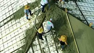 Insul-Deck - Insulated Concrete Forms for Floors and Roofs, Pitched concrete roof
