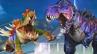 Гаргозух против Омеги 09 Военного Тираннозавра Jurassic World The Game