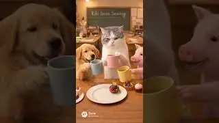 Almost a Disaster, Still a Toast 『ちょっとヒヤッと、でも乾杯』 《거의 큰일 날 뻔했지만, 그래도 건배》 ☕🐱🐷🐶 Have a drink today?