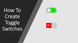 Создайте собственный переключатель, используя только HTML и CSS