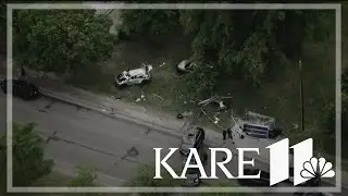 Police pursuit ends in north Minneapolis crash, multiple injuries
