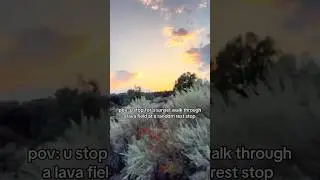 Sunset Walk Through a Lava Field | Road Trip Moment | Side Quests & Dilly Dallying